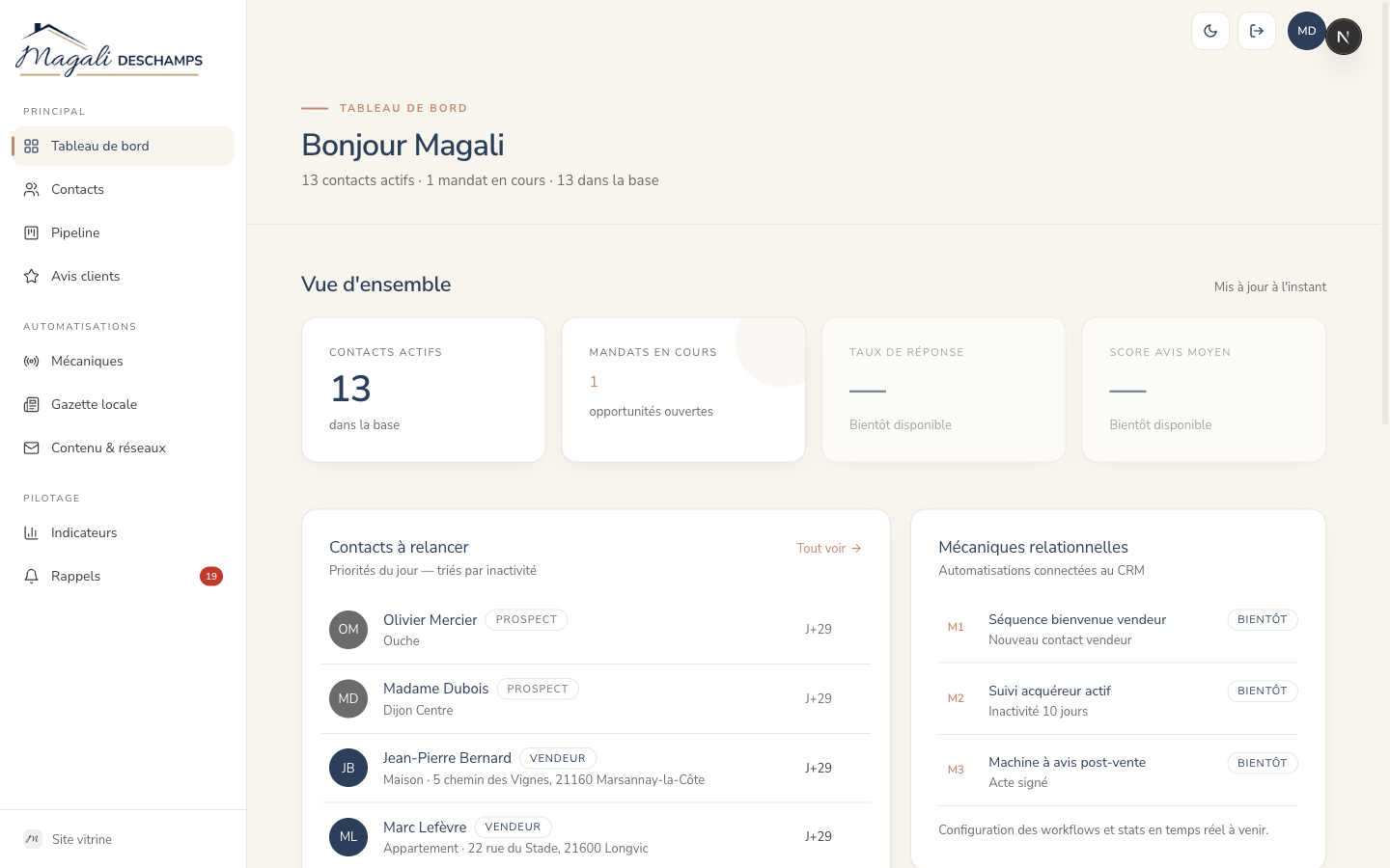 Magali Deschamps : le conseil, du site au pilotage